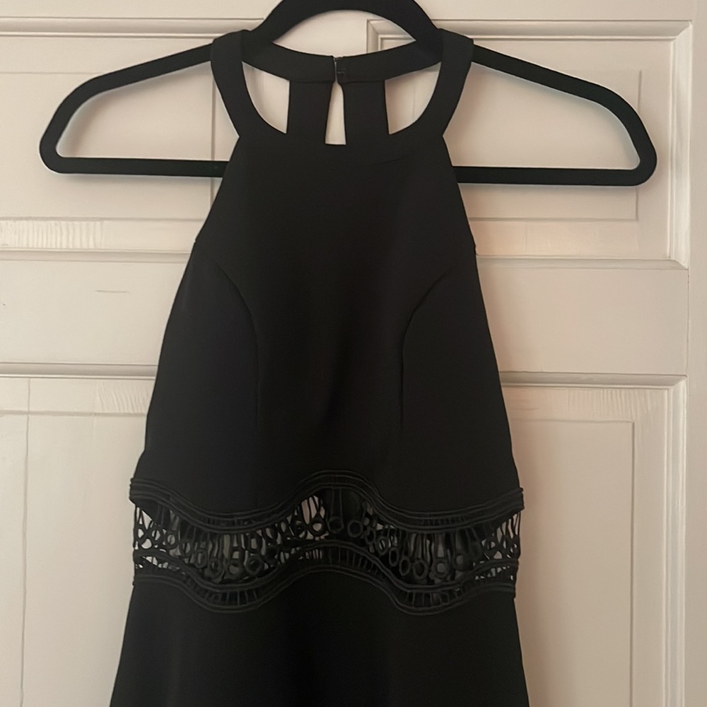 Black mini dress